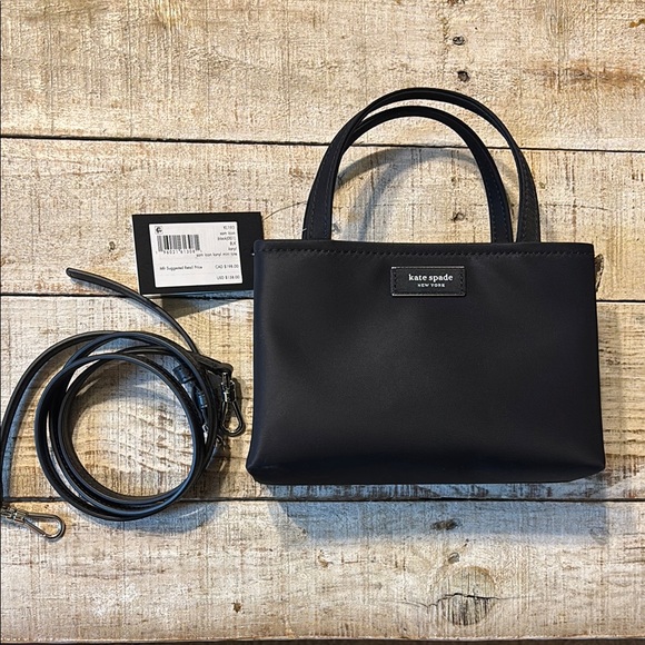 Kate Spade Black Mini Bag Structured Elegance - Picture 3 of 3